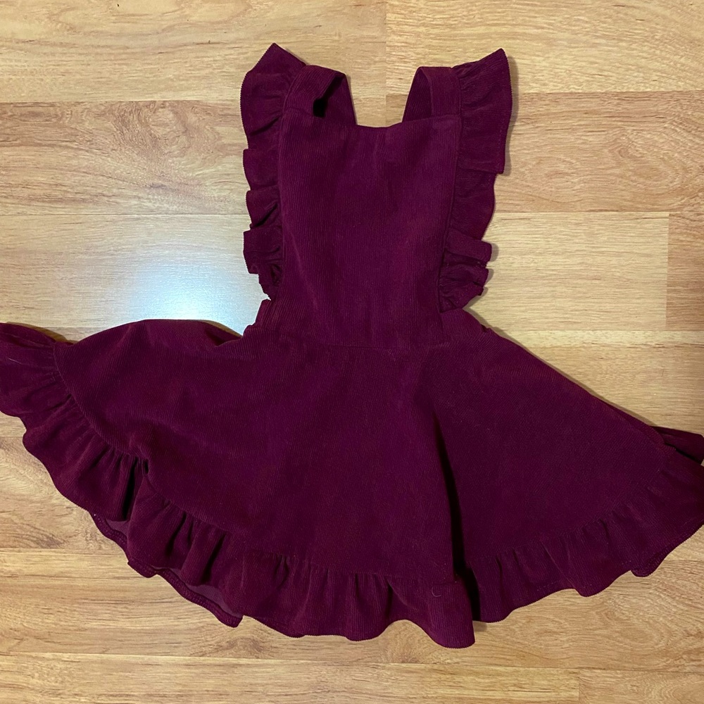 Maroon Corduroy dress